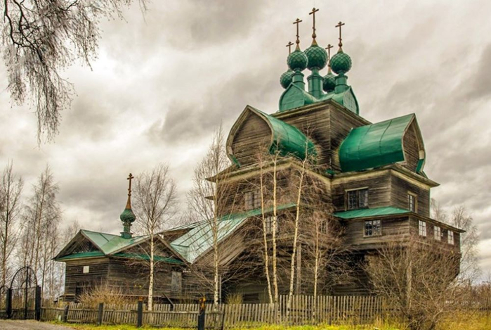 16 Нелазское. Успенская ц. 1694 г. (700x469, 330Kb)