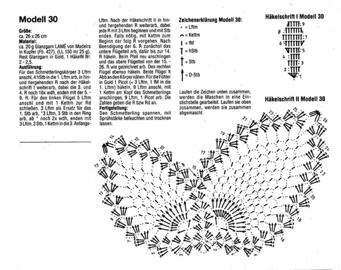 Как связать бабочку крючком (21) (700x555, 199Kb)