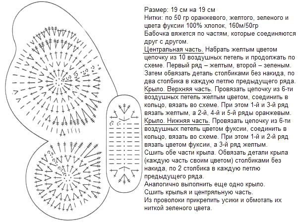 Как связать бабочку крючком (43) (601x452, 191Kb)