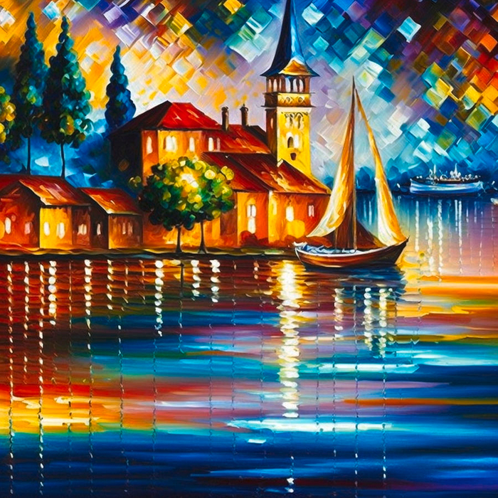 sailboat-in-the-city-hugo-keller (700x700, 709Kb)