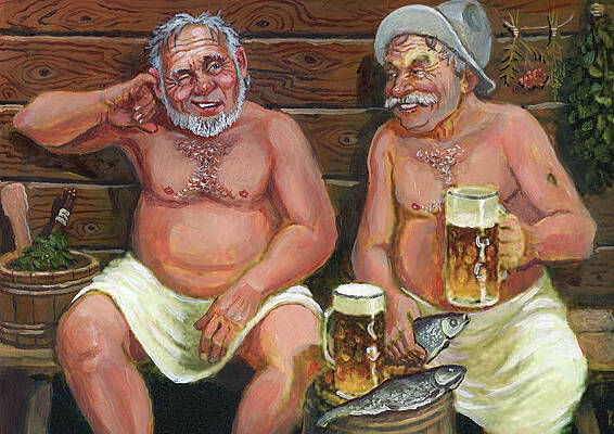 old-friends-in-the-sauna-eduard-kont (566x400, 176Kb)
