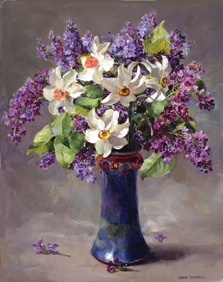 NARCISSI-WITH-LILAC-PRINT-LE067-W (440x556, 146Kb)