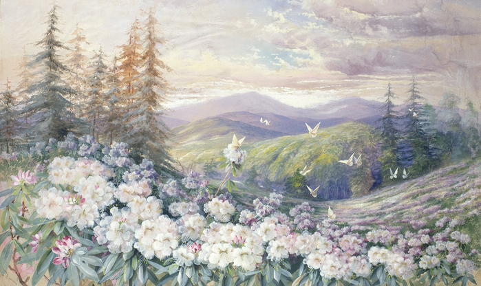 Marian Ellis Rowan - Spring Landscape - (MeisterDrucke-258639) (700x416, 371Kb)
