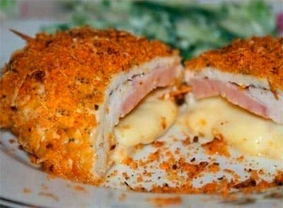 шницель из куриной грудки Кордон блю (400x294, 114Kb)
