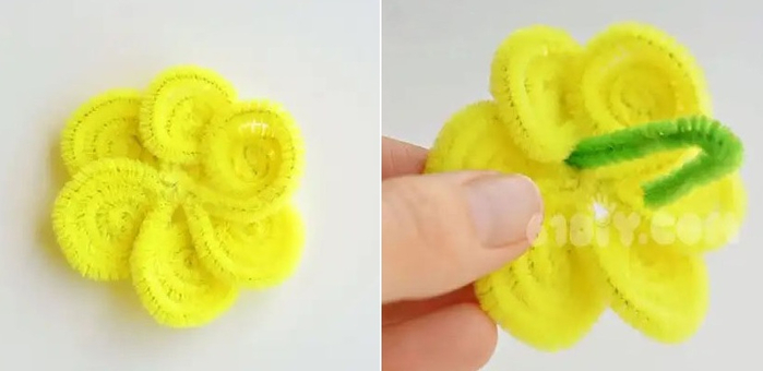 Весенние цветы из синельной проволоки (10) (700x340, 150Kb)