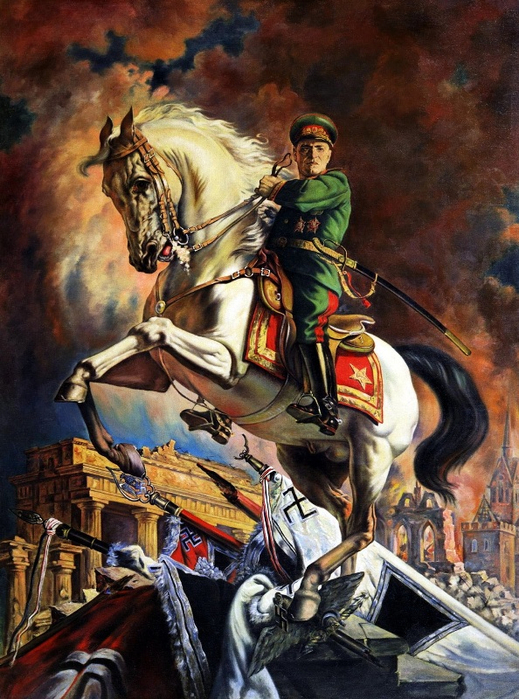 РџРѕСЂС‚СЂРµС‚ РјР°СЂС€Р°Р»Р° Р“. Рљ. Р–СѓРєРѕРІР°, Р’. РЇРєРѕРІР»РµРІ, 1957 (519x700, 474Kb)