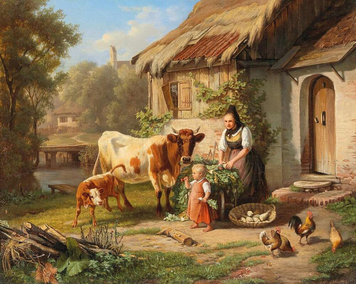 44JohannBaptistReiter18390Idyllic-Rural-Scene1887 (700x558, 487Kb)