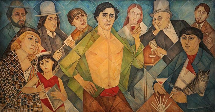 Homage to Friends from Montparnasse, 1962 (1) (700x364, 331Kb)