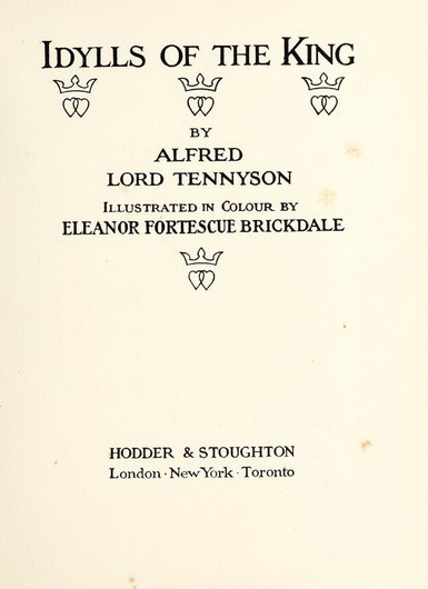 1911 1 Idylls of the King by Tennyson, Alfred Tennyson.  2 (385x530, 46Kb)