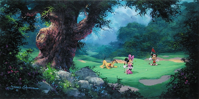 Walt Disney Fine Art - James Coleman 1949  - American Impressionist  painter - Tutt'Art@ - (9) (700x350, 315Kb)