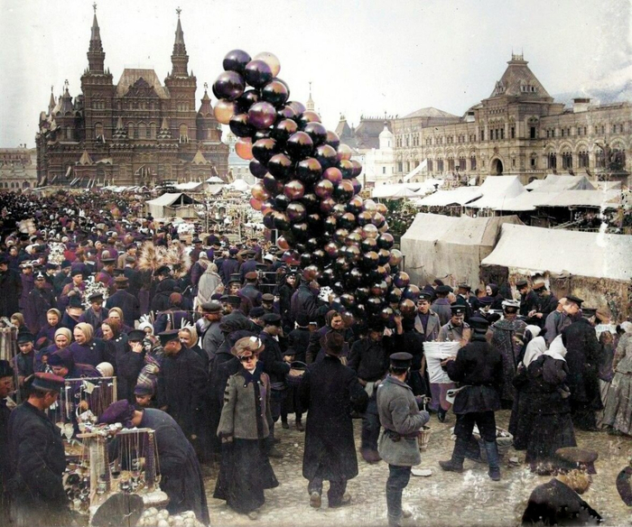  оссия Вербная суббота Москва 1908 год (700x584, 473Kb)