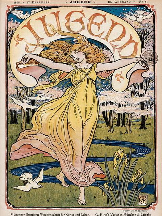 1898 Walter Crane - Jugend Nr. 51, 1898 (525x700, 217Kb)