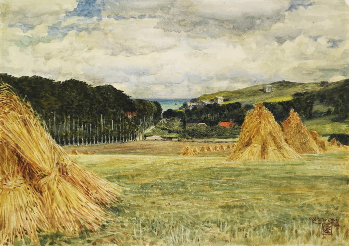 1904 Harvest field, Normandy (1904) (700x493, 158Kb)