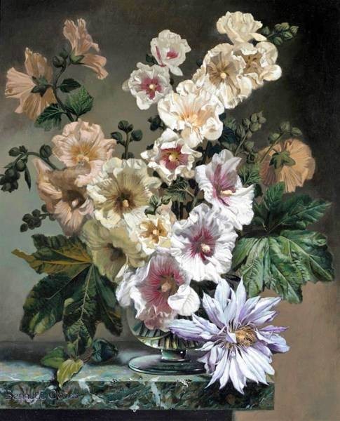 Bennet Oates - Still life with flowers
