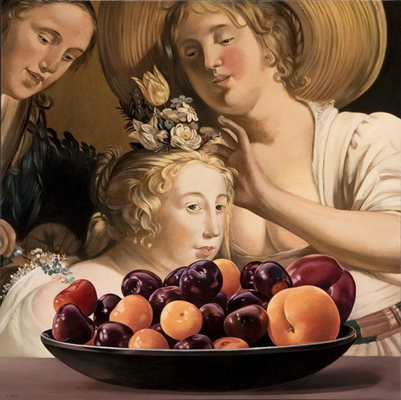 Cherries with Pastoral Women