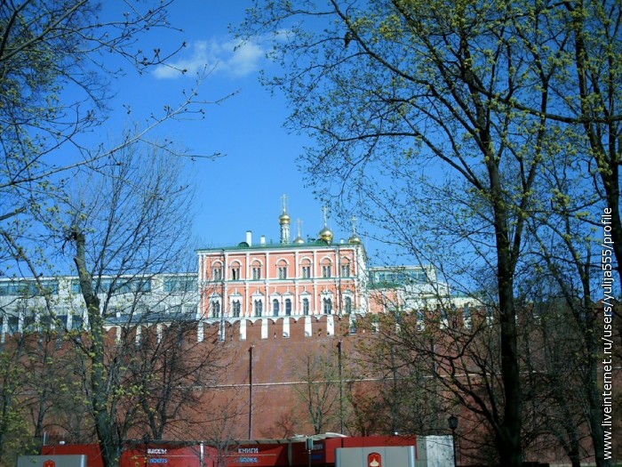 Потешный двоpец со стороны Александровского сада