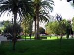 Park in front of the Fashion Institute, Downtown LA