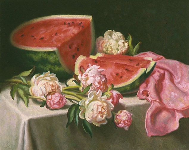 Peonies and Watermelon