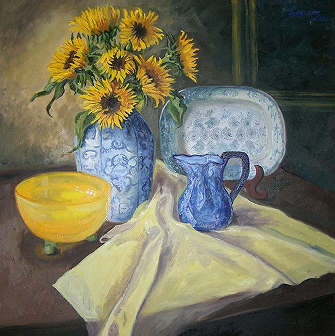 Opaque Yellow Glass Bowl II
