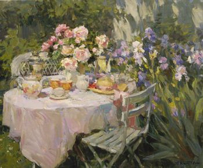 'Чайный стол в саду' 
