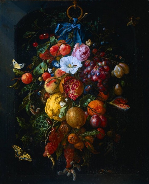 Jan Davidsz. Heem - FESTOON OF FRUIT AND FLOWERS