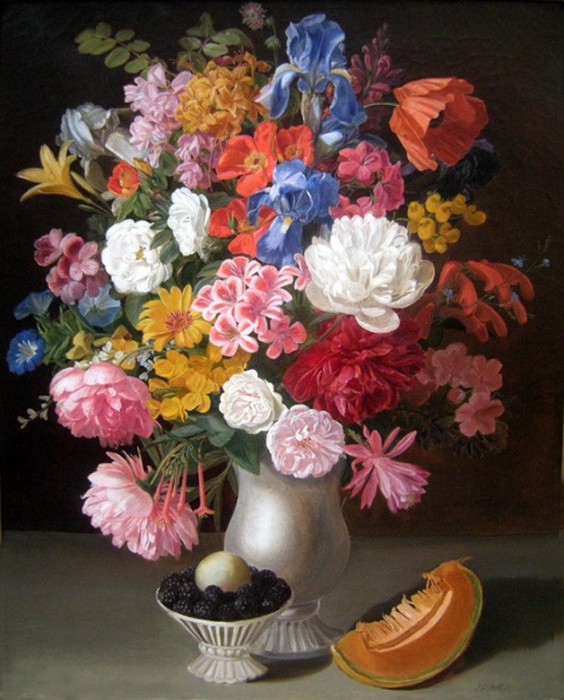 Gala Still Life with Flowers