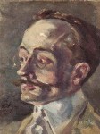 Carlos Valenti “Retrato de Jaime Sabartes” Oleo sobre tela Museo de Arte Moderno “Carlos Merida” 1911