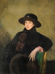 Alfred Robert Hayward ARWS, RP, NEAC, IS (1875-1971)Portrait of an Elegantly Dressed Lady