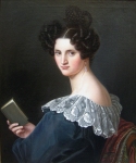 Ernst Joseph Thelott (1802 Duesseldorf - 1833 Augsburg) Portrait of Fanny Fischer