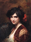 Tanoux, Henri Adriene ? Portrait of a Spanish Lady