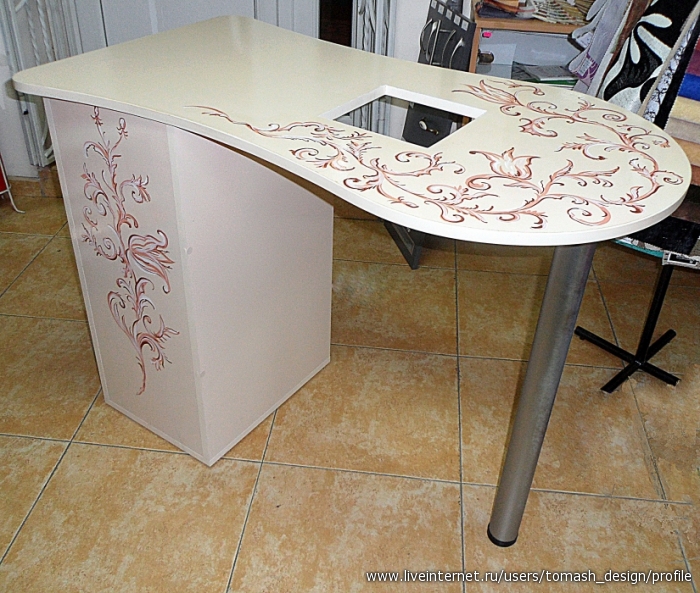 Маникюрный стол своими руками — фото, чертежи, размеры (в том числе складного столика для маникюра)