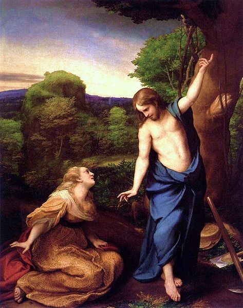 Antonio da Correggio  Jesus and Mary Magdalene Date	 circa 1534 (1489-1534)