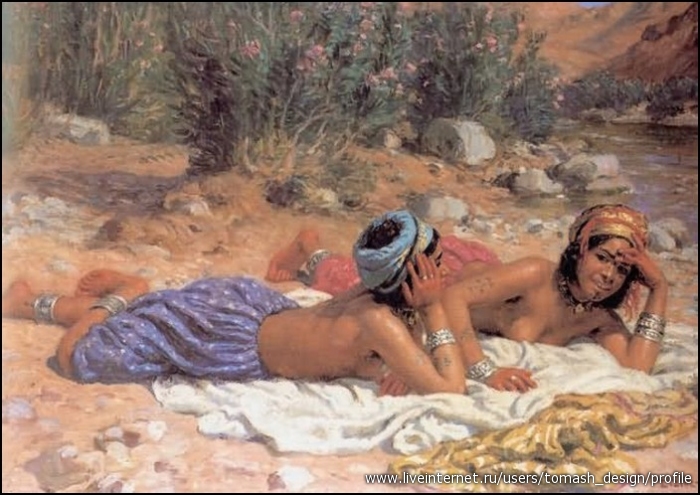 DINET Etienne Bathers Resting.