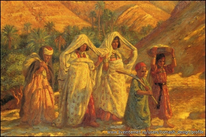 Dinet Etienne Arab Women And Children