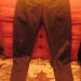 khaki trousers from Zara