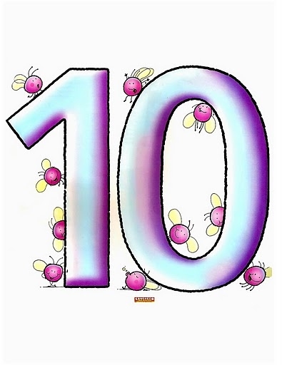 Цифра 10 из шаров